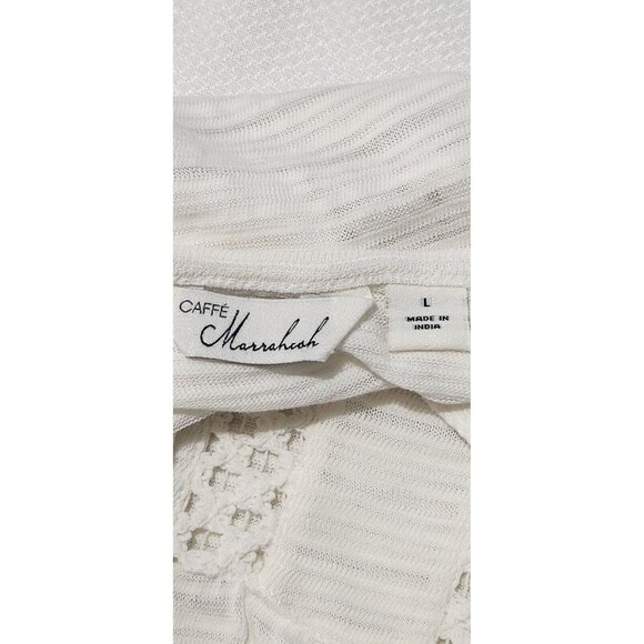 Cafe Marrakesh Dress or For Women Size Large Color Ivory Vneck long sleeves - Picture 6 of 10